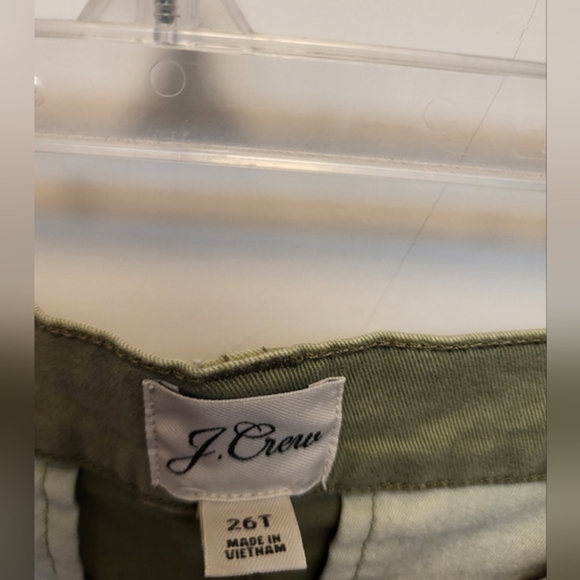 J. Crew Women's Green Tapered Chinos - Size 26T - Picture 3 of 7